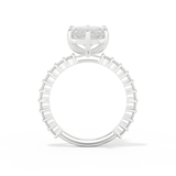 Selena Gomez – Inspired 4.25 Carat Marquise Cut Pave Moissanite