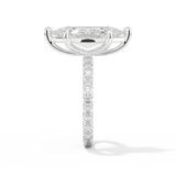 Selena Gomez – Inspired 4.25 Carat Marquise Cut Pave Moissanite