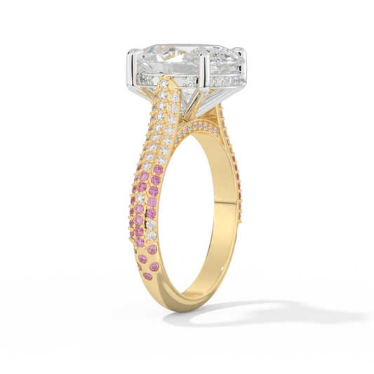 Lady Gaga – Inspired 4.30 Carat Oval Cut Cathedral Pink Gemstone