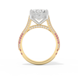 Lady Gaga – Inspired 4.30 Carat Oval Cut Cathedral Pink Gemstone