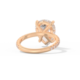 Adele – Inspired 5.0 Carat Pear Cut Pave Moissanite