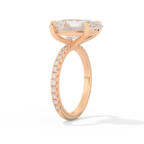 Adele – Inspired 5.0 Carat Pear Cut Pave Moissanite