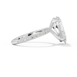 Adele – Inspired 5.0 Carat Pear Cut Pave Moissanite