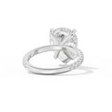 Adele – Inspired 5.0 Carat Pear Cut Pave Moissanite