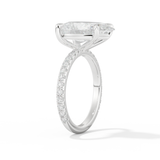 Adele – Inspired 5.0 Carat Pear Cut Pave Moissanite