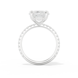 Adele – Inspired 5.0 Carat Pear Cut Pave Moissanite