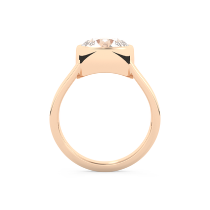 Emma Roberts – Inspired 2.50 Carat Round Cut Bezel Moissanite