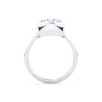 Emma Roberts – Inspired 2.50 Carat Round Cut Bezel Moissanite