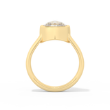 Emma Roberts – Inspired 2.50 Carat Rose Cut Bezel Moissanite