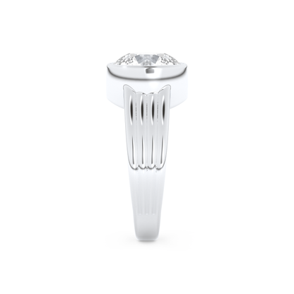 Emma Roberts – Inspired 2.50 Carat Round Cut Bezel Moissanite