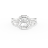 Emma Roberts – Inspired 2.50 Carat Rose Cut Bezel Moissanite