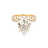 Sophie Turner – Inspired 5.0 Carat Pear Cut Double Pave Moissanite