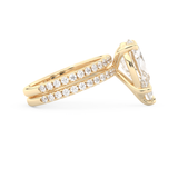 Sophie Turner – Inspired 5.0 Carat Pear Cut Double Pave Moissanite