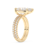 Sophie Turner – Inspired 5.0 Carat Pear Cut Double Pave Moissanite