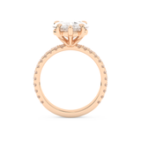 Sophie Turner – Inspired 5.0 Carat Pear Cut Double Pave Moissanite