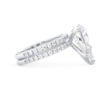 Sophie Turner – Inspired 5.0 Carat Pear Cut Double Pave Moissanite