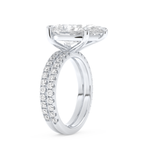 Sophie Turner – Inspired 5.0 Carat Pear Cut Double Pave Moissanite