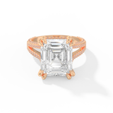 Beyoncé – Inspired 7.0 Carat Emerald Cut Split Shank Moissanite