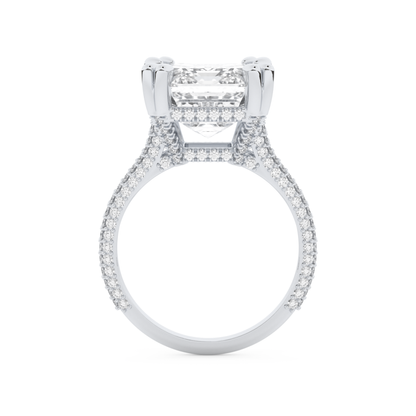 Beyoncé – Inspired 7.0 Carat Emerald Cut Split Shank Moissanite
