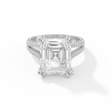 Beyoncé – Inspired 7.0 Carat Emerald Cut Split Shank Moissanite