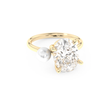Ariana Grande – Inspired 4.0 Carat Oval & Pearl Cut Two Stone Moissanite 7