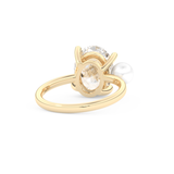 Ariana Grande – Inspired 4.0 Carat Oval & Pearl Cut Two Stone Moissanite 9