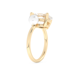 Ariana Grande – Inspired 4.0 Carat Oval & Pearl Cut Two Stone Moissanite 10
