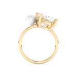 Ariana Grande – Inspired 4.0 Carat Oval & Pearl Cut Two Stone Moissanite 11