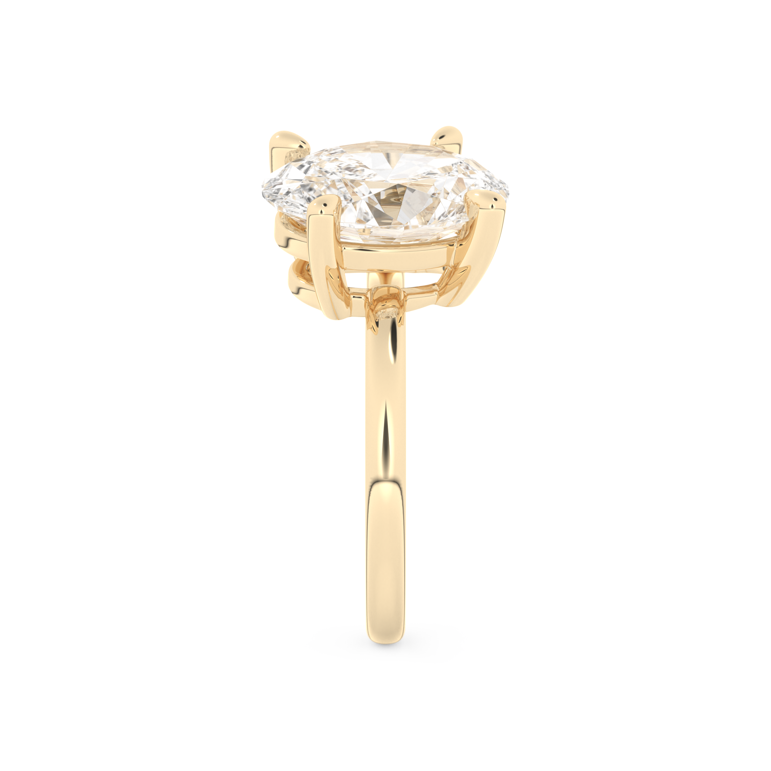 Ariana Grande – Inspired 4.0 Carat Oval & Pearl Cut Two Stone Moissanite 12