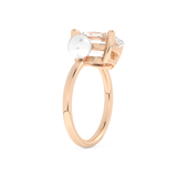 Ariana Grande – Inspired 4.0 Carat Oval & Pearl Cut Two Stone Moissanite 16