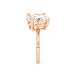 Ariana Grande – Inspired 4.0 Carat Oval & Pearl Cut Two Stone Moissanite 18