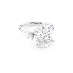 Ariana Grande – Inspired 4.0 Carat Oval & Pearl Cut Two Stone Moissanite 1