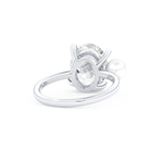 Ariana Grande – Inspired 4.0 Carat Oval & Pearl Cut Two Stone Moissanite 3