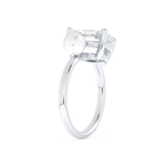 Ariana Grande – Inspired 4.0 Carat Oval & Pearl Cut Two Stone Moissanite 4