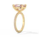 Blake Lively – Inspired 4.0 Carat Oval Cut Pave Moissanite