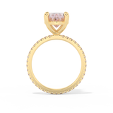 Blake Lively – Inspired 4.0 Carat Oval Cut Pave Moissanite