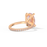 Blake Lively – Inspired 4.0 Carat Oval Cut Pave Moissanite