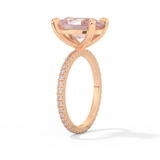 Blake Lively – Inspired 4.0 Carat Oval Cut Pave Moissanite