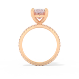 Blake Lively – Inspired 4.0 Carat Oval Cut Pave Moissanite