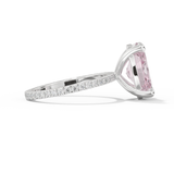 Blake Lively – Inspired 4.0 Carat Oval Cut Pave Moissanite