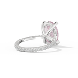 Blake Lively – Inspired 4.0 Carat Oval Cut Pave Moissanite