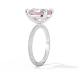 Blake Lively – Inspired 4.0 Carat Oval Cut Pave Moissanite