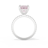 Blake Lively – Inspired 4.0 Carat Oval Cut Pave Moissanite