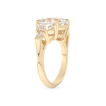 Ciara – Inspired 4.25 Carat Cushion Cut Five Stones Moissanite 10