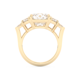 Ciara – Inspired 4.25 Carat Cushion Cut Five Stones Moissanite 11