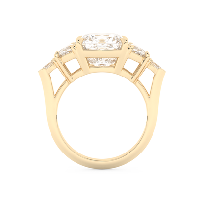 Ciara – Inspired 4.25 Carat Cushion Cut Five Stones Moissanite