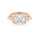 Ciara – Inspired 4.25 Carat Cushion Cut Five Stones Moissanite 13