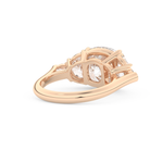 Ciara – Inspired 4.25 Carat Cushion Cut Five Stones Moissanite 15