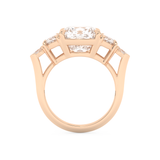 Ciara – Inspired 4.25 Carat Cushion Cut Five Stones Moissanite 17