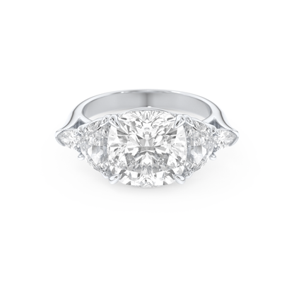 Ciara – Inspired 4.25 Carat Cushion Cut Five Stones Moissanite
